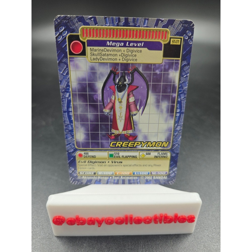 Digimon Creepymon ST-171 Mega Level Digi-Battle Card Game 2002 Bandai